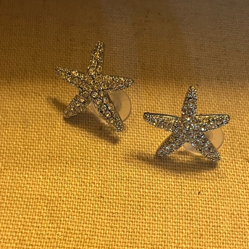 Starfish Crystal Earrings